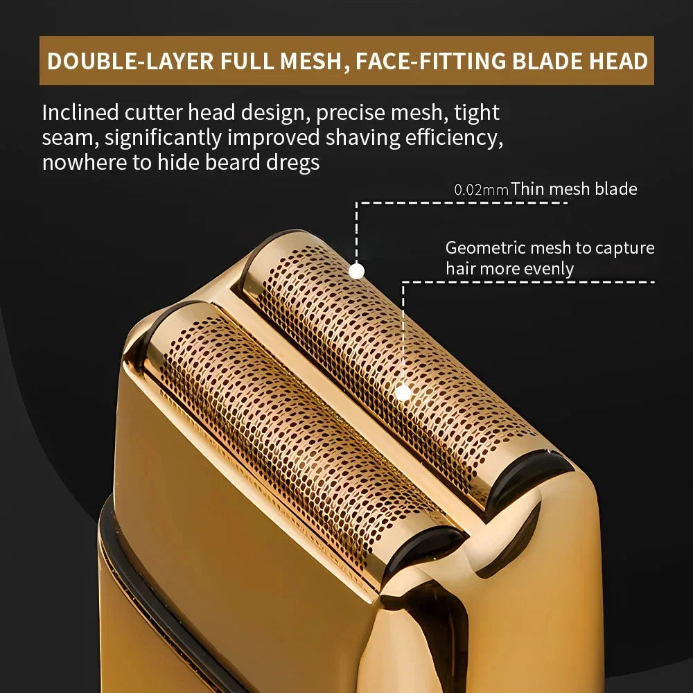 Kemei Tx1 Rechargeable Metal Housing Electric Shaver For Men Hair Beard Electric Razor Bald Head Shaving Machine Barber Tool