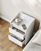 Bedside Table with 2 Drawers, Side Table, Stylish and Versatile, Ideal for Living Room and Bedroom