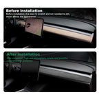 Italian Top Suede Car Dashboard Moulded Trim Sticker For Tesla Model 3 Model Y 2018 2019 2020 2021 2022 2023 Decor Accessories