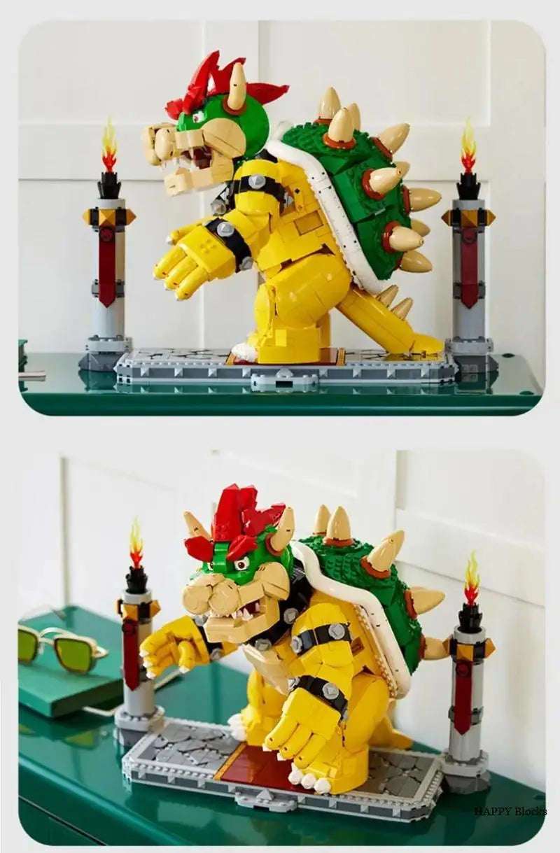 2807pcs Popular Games Super Mighty Bowser Boss Castle Showdown Model 71411-MOC Blocks Birthday Gifts