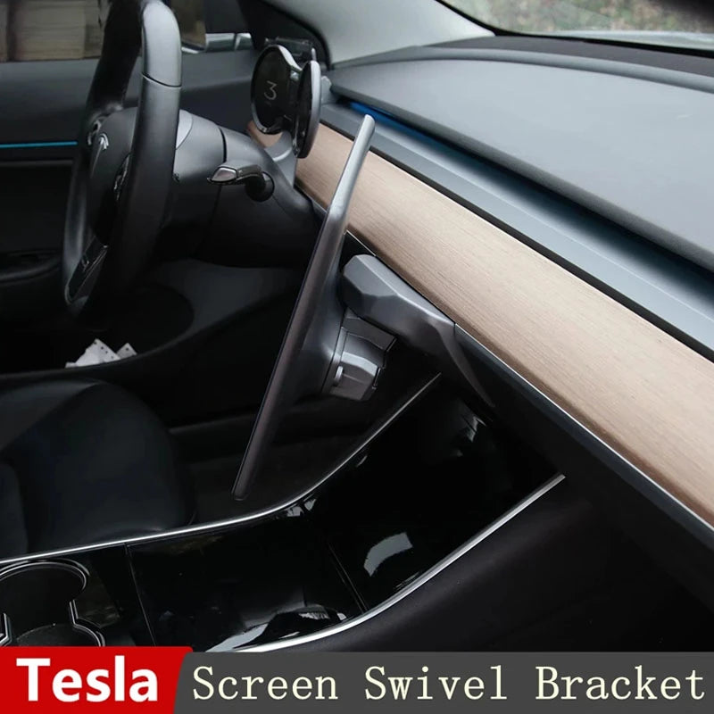 GPS Stand Navigation Screen Rotating Holder Left Right 30 Degree Swivel Mount Bracket for Tesla Model 3 Y 2023 Car Accessories