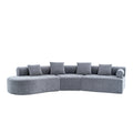 Memory Foam Sofa Set with Chenille Fabric, No Assembly Deep Seat Couch, Modern Living Room/Bedroom/Home Office Furniture