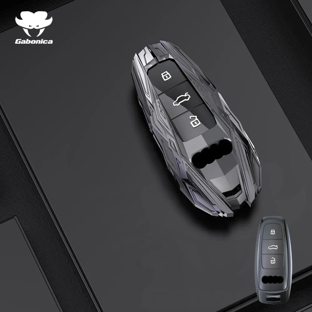 Alloy Car Key Case Cover Shell Fob For Audi A1 A3 Q2L Q3 S3 S5 S6 TT TTS Q7 Q5 A6 A4 A4L Q5L A5 A6L A7 A8 Q8 S4 S8 Accessories