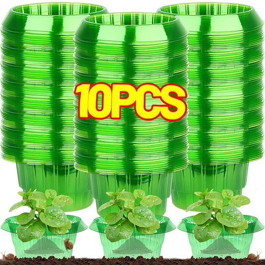 10x Plant Garden Protective Cover Snail Collar Slug Flower Pot Guard Protectors Reusable Agricultural Plant Guard From Insects