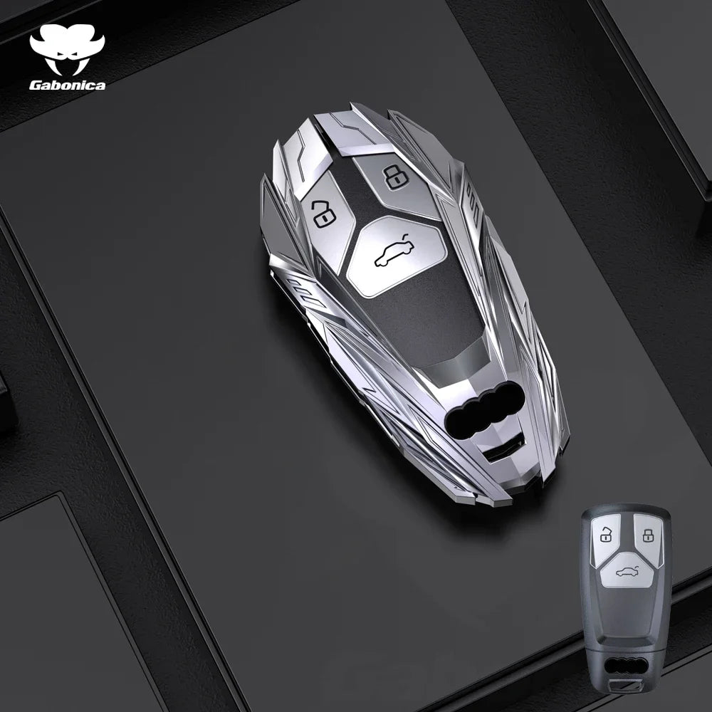 Alloy Car Key Case Cover Shell Fob For Audi A1 A3 Q2L Q3 S3 S5 S6 TT TTS Q7 Q5 A6 A4 A4L Q5L A5 A6L A7 A8 Q8 S4 S8 Accessories