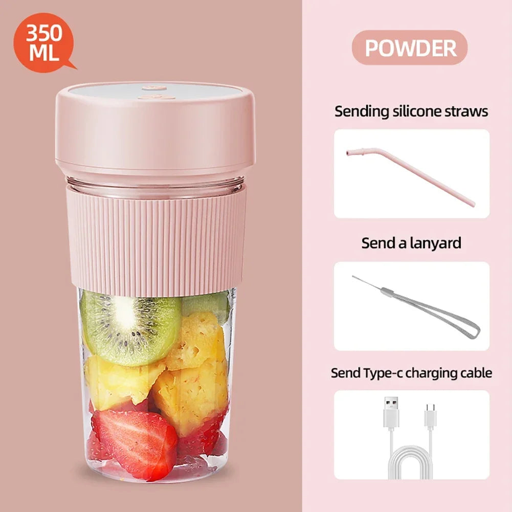 2025 800ML High-capacity Electric Blenders 6/12 Blades 1200mah Juice Maker Blender Cup Smoothies/Ice Fruits/Nuts Blender Bottle