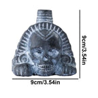 Skull Head Toy Sounding Screams Skull Head Novelty Toy 9cm/3.54 Inches Human Skeleton Head Skull Home Table Decoration