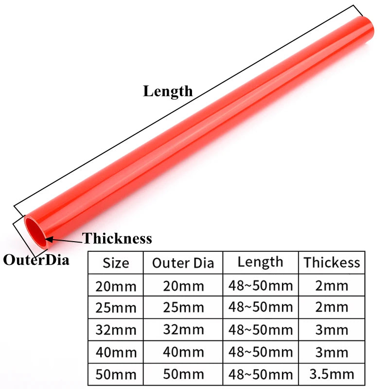 20mm~50mm Red PVC Pipe Fitting Connectors Garden Irrigation 90° Elbow Direct Tee Joint Aquarium Pipeline Water Delivery Joint