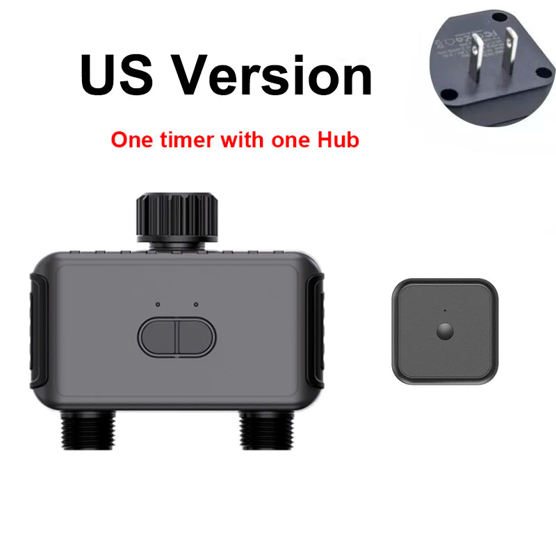 2 zone Smart Garden Watering Timer Wifi Automatic Drip Irrigation Controller Water Valve Garden Automatic Watering System