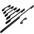 KK&FING 1PC Modern Kitchen Handles Furniture Black Aluminum Home Improvement Wardrobe Cupboard Drawer Handle Furniture Hardware