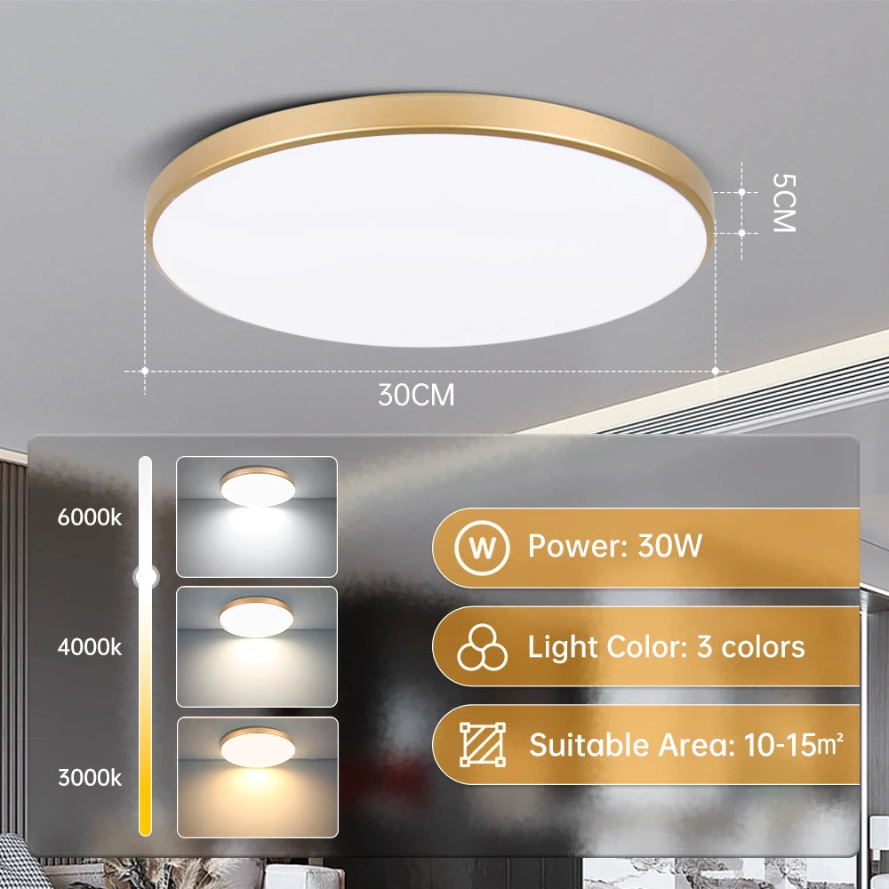 Smart LED Ceiling Light with Remote Control