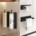 Single-layer Kitchen Paper Holder - Cling Film Dispenser - Hanging Roll Holder. Suitable for Use Under Cabinets. Vertical Storag