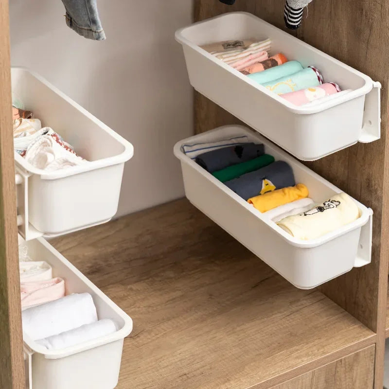 Kitchen Wall-mounted Under Sink Storage Rack Spice Bottle Holder Drawer Shelf Pull Out Cabinet Basket Organizer Bathroom Shelf