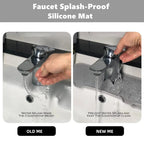Kitchen Silicone Faucet Mat Water Ripples Faucet Water Catcher Mat Large Sink Splash Pad Countertop Protector Bathroom Gadgets