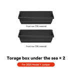 YZ For Tesla Model Y Juniper 2025 Under Seat TPE Hidden Storage Box Drawer Car Organizer Accessories For Tesla Car Accessories