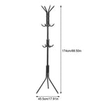 Coat Clothes Stand Multi Hook Metal Coat Hat Rack Tree Stand Clothes Bag Hanger Organizer for Home Bedroom Coat Hat Tree Stand