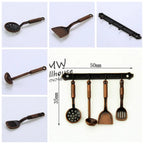 Kettle 1:12 Mini Kitchen Utensils Sets Cookware Alloy Doll Kitchen Set 1:12 Scale Mini Mini Kitchen Cooking Kit