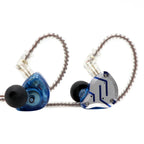 KZ ZS10 Pro 4BA+1DD 5 Driver in-Ear HiFi Metal Earphones with Stainless Steel Faceplate, 2 Pin Detachable Cable