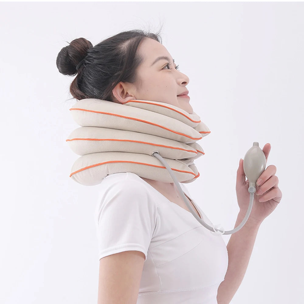 Medical Cervical Neck Traction Inflatable Neck Stretcher Brace Neck pr