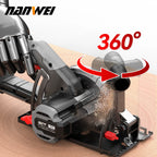NANWEI 6" cordless brushless circular saw Rechargeable woodworking portable electric saw cutter circular saw