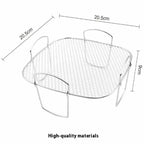 Kitchen Utensils Cook Multiple Foods Air Fryer Grille Suitable For Air Fryers Oven Grill Stainless Steel Stackable Grill