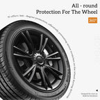 4 PCS 19Inch Sporty Wheel Hub Cap Matte Black Automobile Wheel Hub Fully Wrap Rim Cover Replacement for Tesla Model Y 2020-2024