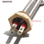 SNDHEATER Solar Water Heating Element With Probe Hole DN25/1 inch 32mm BSP Threaded 110V 220V 380V Wattage 1KW/2KW/3KW/4KW