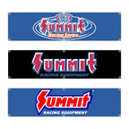 60X240cm Summits Racing Car Banner Flag Polyester Printed Garage or Outdoor Decoration Tapestry