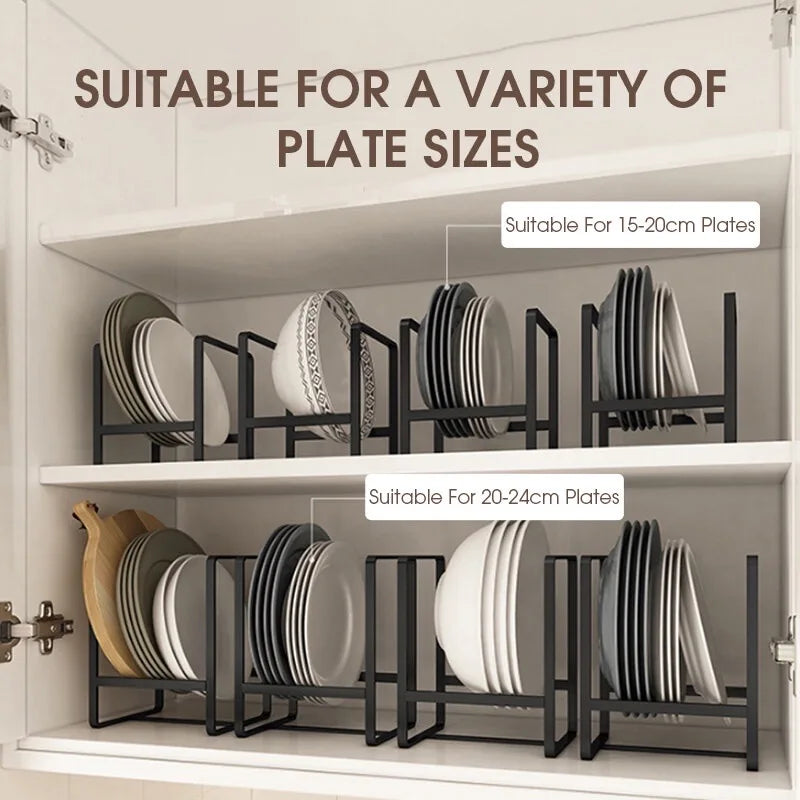 1pc Stainless Steel Accessory Kitchen Cabinet and Storage Shelf Vertical Cookings Utensil Holder Organizer for Plates Bowls Cups