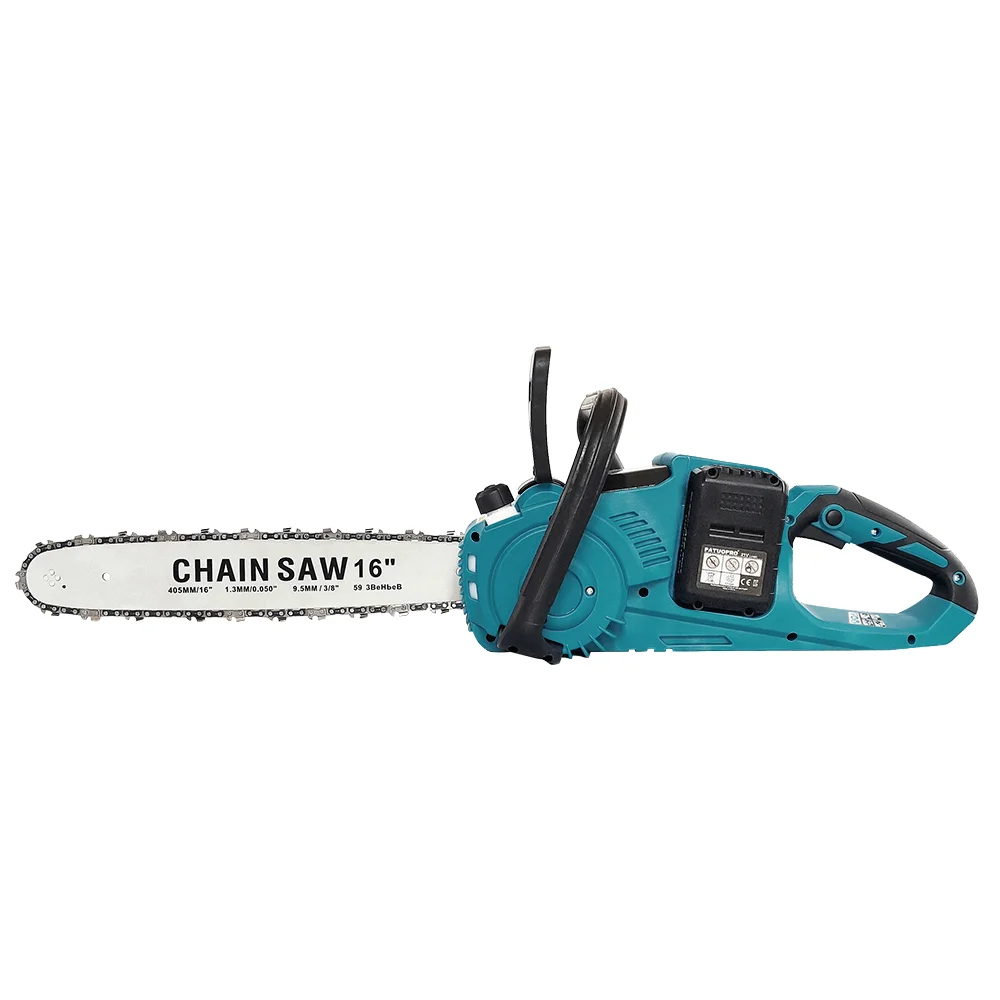 PATUOPRO 16 Inch Brushless Chainsaw Cordless Electric Chain Saw Wood Cutting Garden Pruning Power Tools For Makita 18V Battery