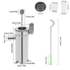 Deep Well Water pump 32mm Handheld Press Pump Stainless Steel Hand Well Pump  for Industrial Work or Garden Yard Farm Home