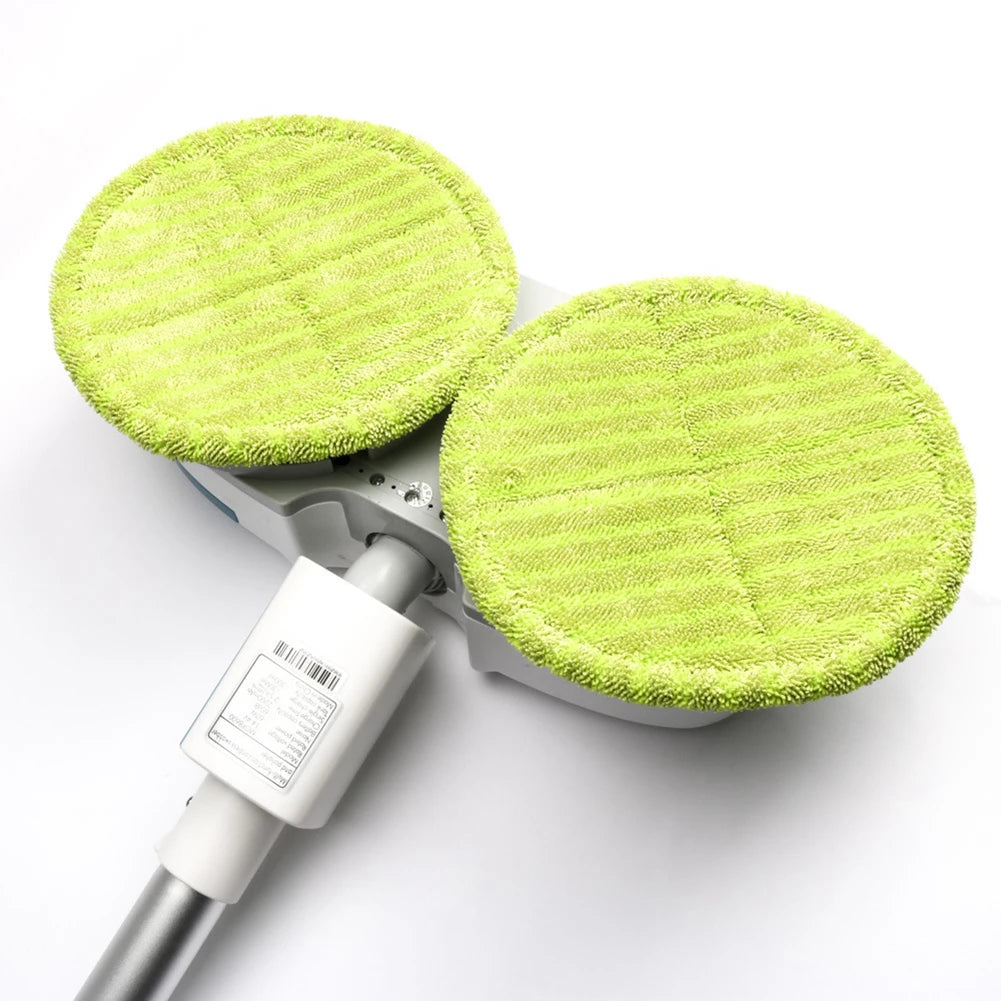 6/12Pcs Mop Cloth Round Wrapping Green Mopping Cloth 16cm For Cordless Electric Mop Rotary Mop Sweeper Replacement Cloth