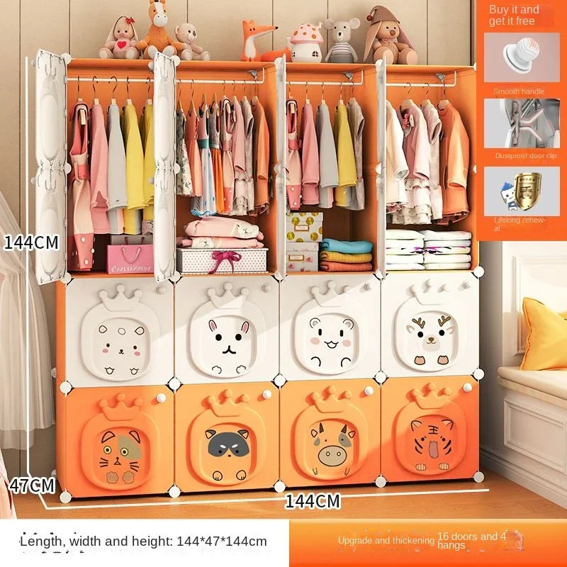 Partitions Bedroom Folding Economic Designer Wardrobe Modern Space Saving Clothes Cabinets Simple Dressers Cube Hotel Furniture