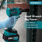1000N.M Torque Brushless Electric Impact Wrench 1/2 inch Cordless Wrench Power Tool For Makita 18V Battery Pin