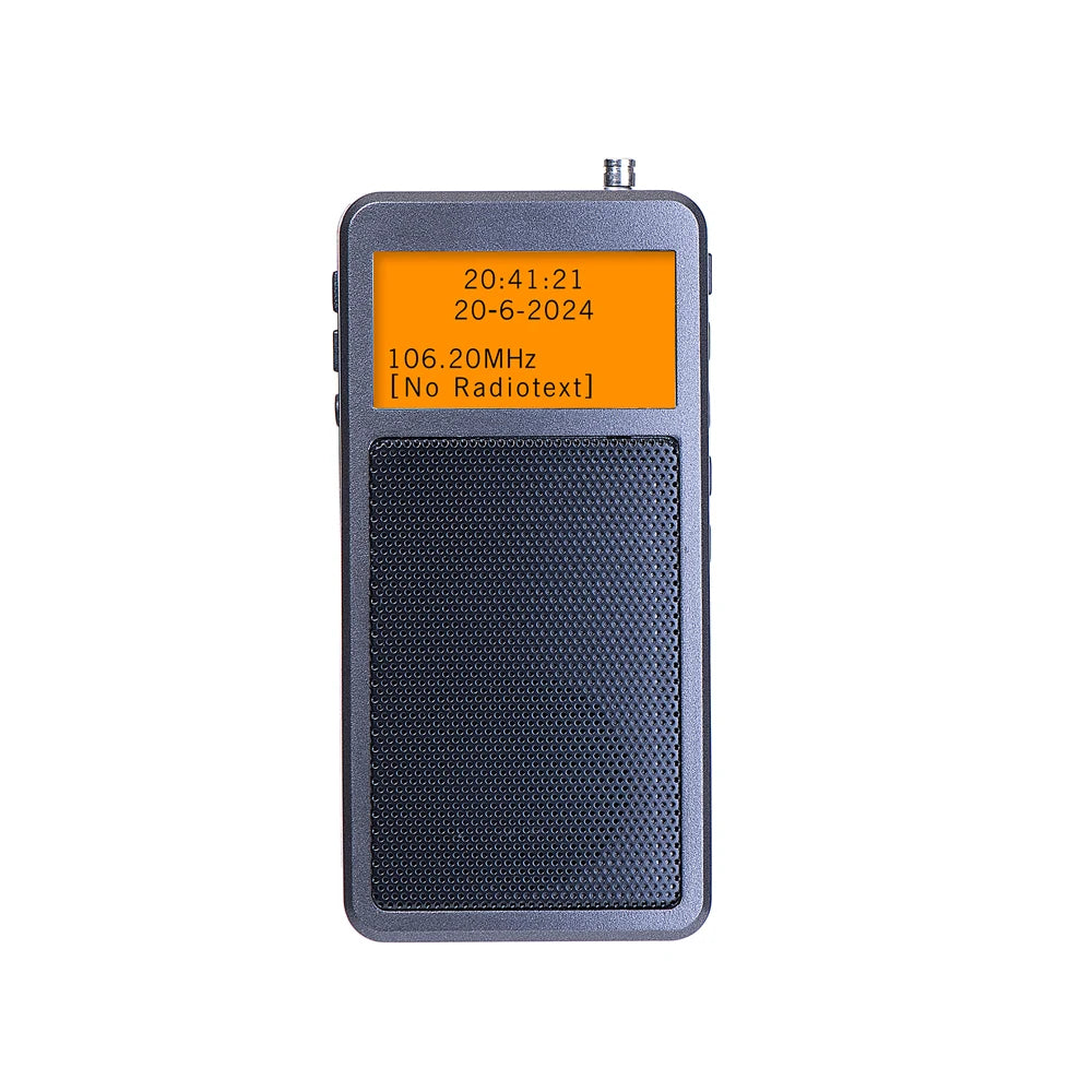 HRD-205 Portable FM Radio Multifunctional Bluetooth Radio Built-in Speaker Rechargeable Radio Music Player Alarm Clock