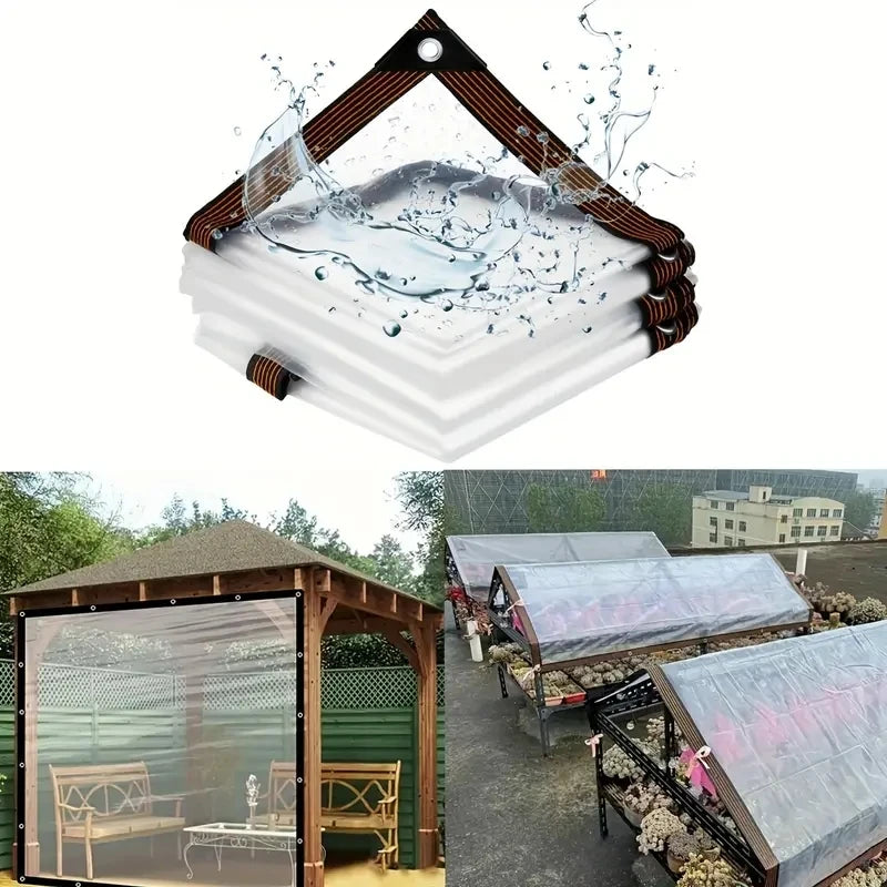 Transparent waterproof cloth, wind-proof oil cloth, rain-proof plastic cloth, plant cold-proof film insulation tarpaulin