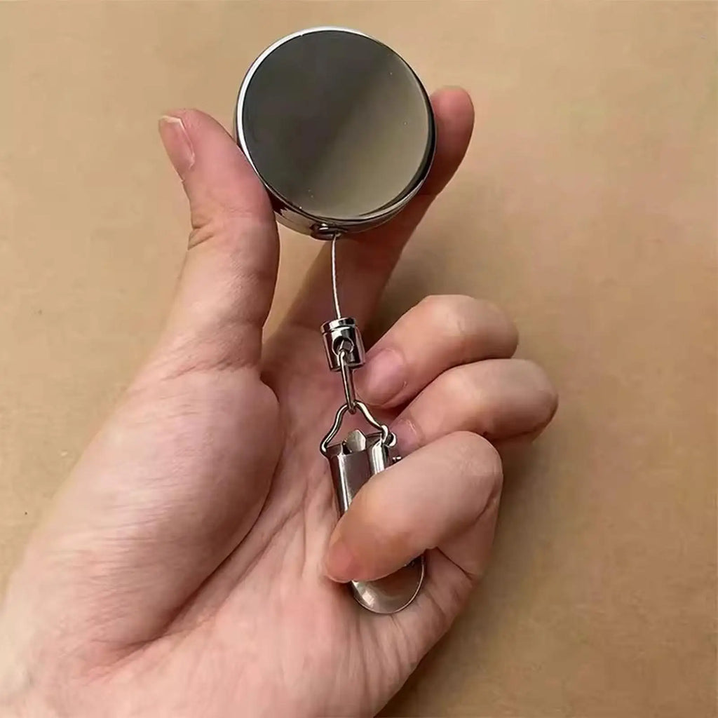Kitchen Towel Clip Retractable Metal Non-slip Multifunction Adhesive Wall Mount Dishwasher Towel Clip for Smooth Walls Home