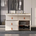 Deluxe champagne glass treasure display desktop with 12 drawers large storage space dresser