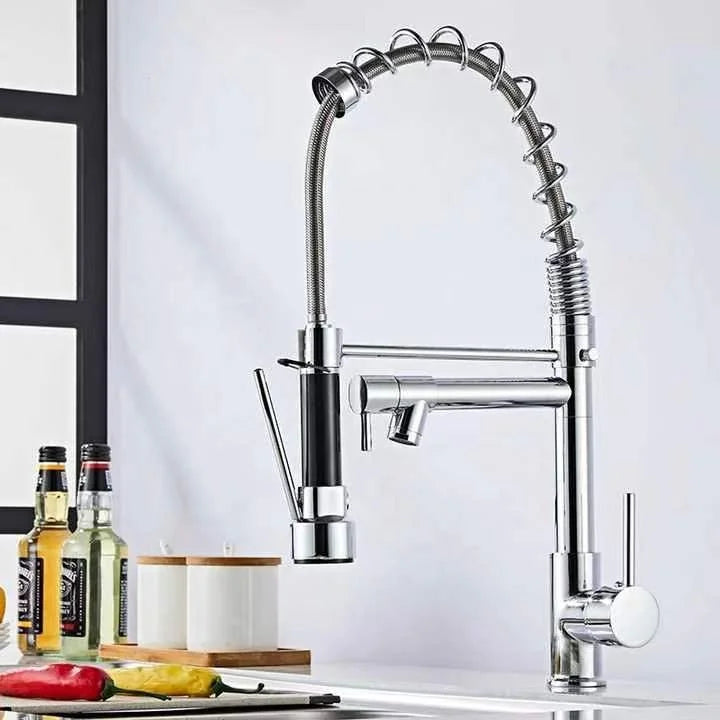 Gourmet Mobile Mixer Mono Command Spray Faucet with Articulated Spray