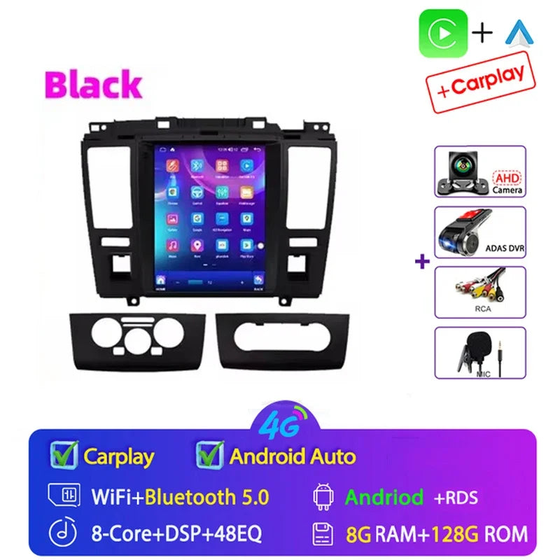 For Nissan Tiida Versa 2004 2005 - 2013 for Tesla Style 9.7" Android 15 Car Android auto Wireless Carplay Radio GPS Navi NO DVD