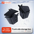 YZ Car Trunk Side Left Right Tidying Packet Storage Box For Tesla Model Y Juniper 2021-2025 Flocking Mat Cover Organizer