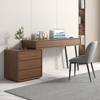 Home desktop rotating desk modern minimalist walnut corner small apartment solid wood computer desk desk dresser