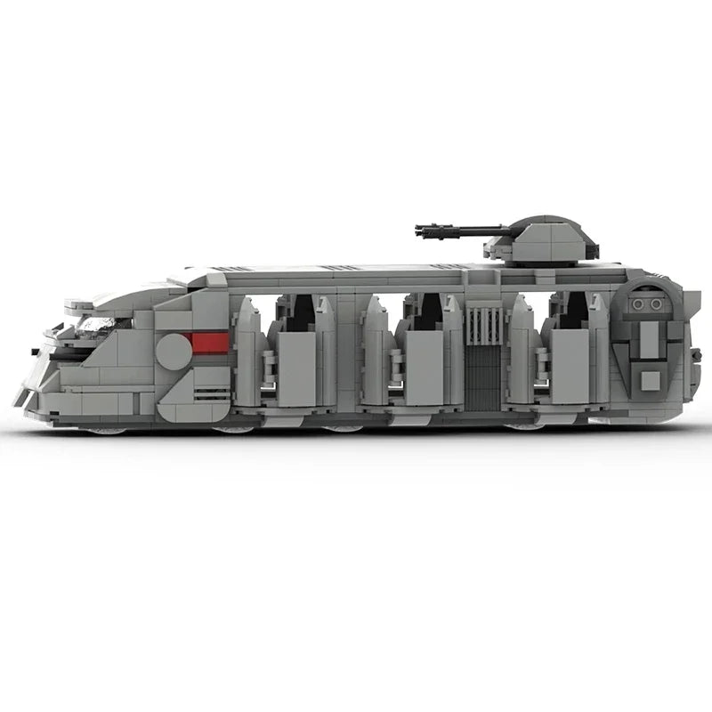 Space Wars Weapon Battleship MOC-38045 Imperial Trooper Transport Spaceship Building Blocks Toys Gift for Adults Kids 741PCS