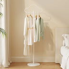 Scandinavian Accessible Luxury Clothes Hanger Bedroom Floor-Standing Household Clothes Storage Rack Living Room Metal Vertical Marble Coat Rack