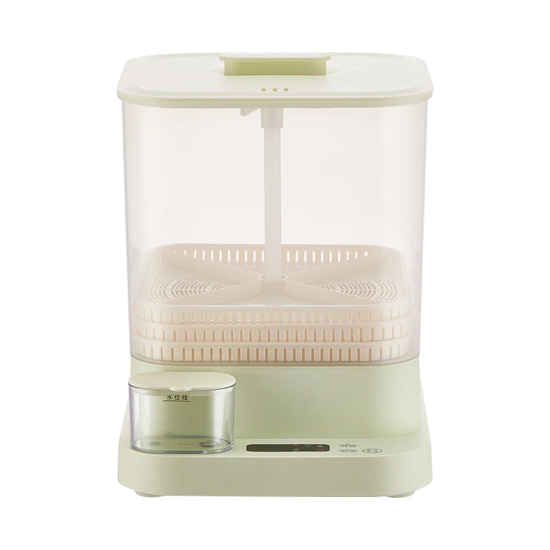 JIQI Automatic Intelligent Bean Sprout Machine Seedling Irrigation Pot Thermostat Green Vegetable Seed Growth Bucket Germinator