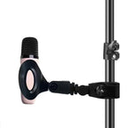 2/4pcs Microphone Crab Clamp Mount for Mic Stand&Drum Rim, Adjustment 5/8 to 3/8 Thread Mic Clip, Drum Mic Clip Holder