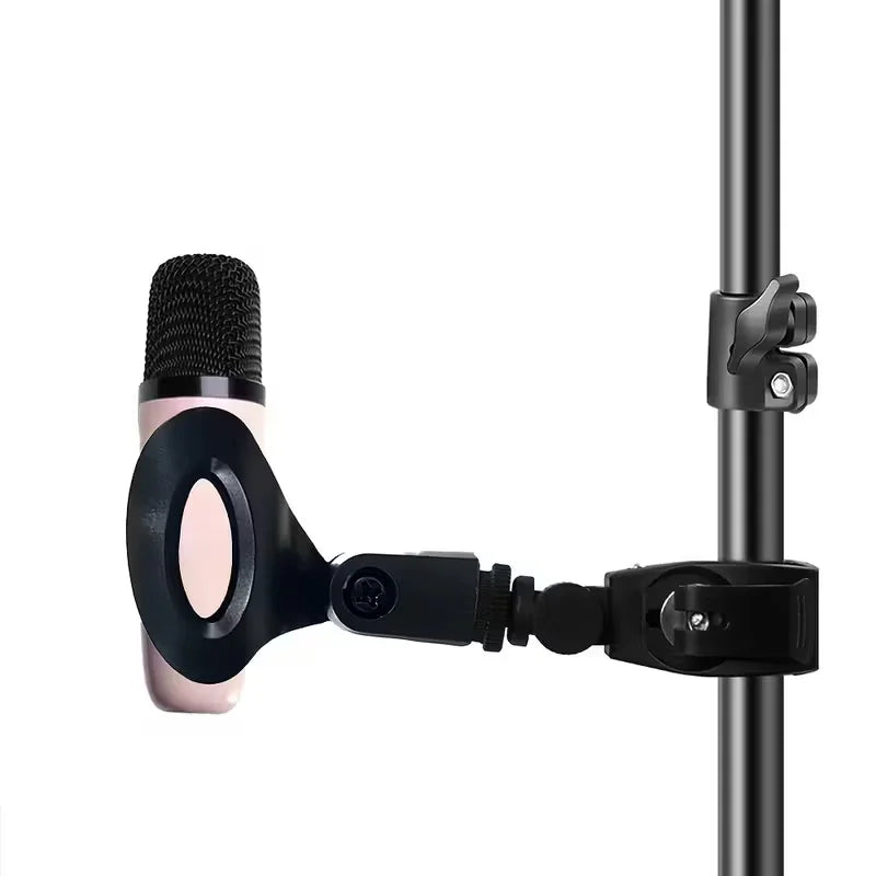 2/4pcs Microphone Crab Clamp Mount for Mic Stand&Drum Rim, Adjustment 5/8 to 3/8 Thread Mic Clip, Drum Mic Clip Holder