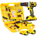 21V Cordless Drill Electric Screwdriver Electric Impact Drill Mini Wireless Power Driver DC Lithium-Ion Battery Power Tools