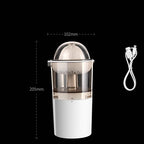 250ml Electric Juicing Cup Orange Juicer Lemon Juice USB Chargeable Portable Squeezer Pressure Fruit Juicer for Home Kitchen