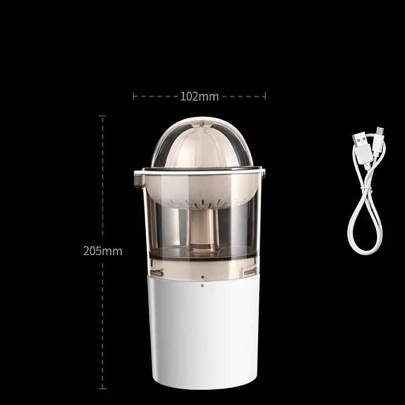 250ml Electric Juicing Cup Orange Juicer Lemon Juice USB Chargeable Portable Squeezer Pressure Fruit Juicer for Home Kitchen